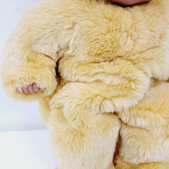 Anne Geddes 1991 Yellow Teddy Bear Outfit Baby Plush Soft Stuffed Toy Doll 16" - Picture 4 of 12